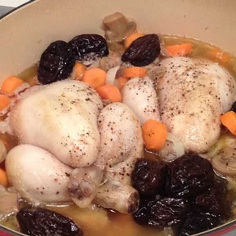 Coquelets au cidre