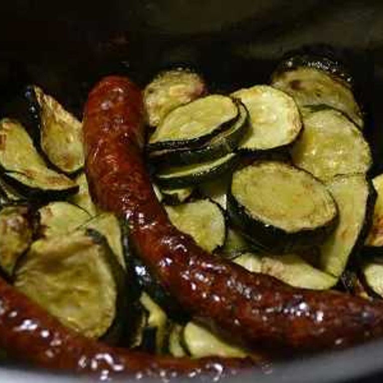 Courgettes aux merguez (Extra Crisp)