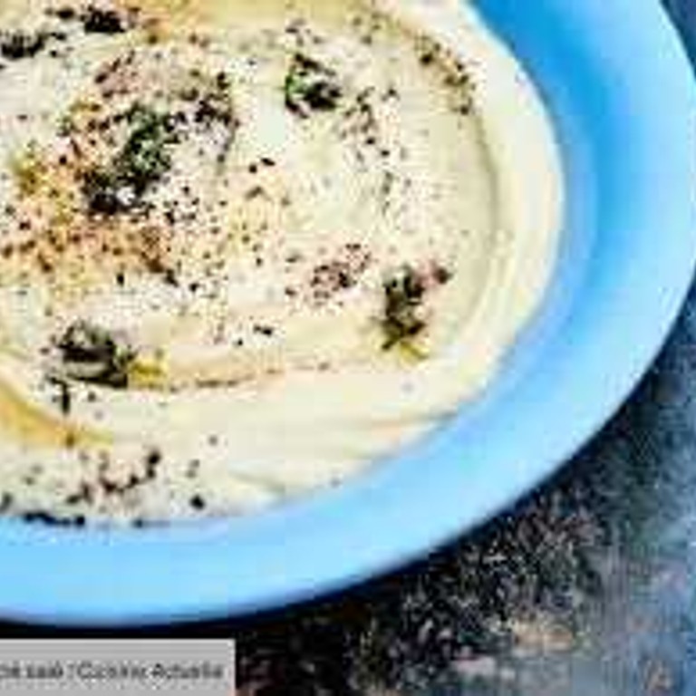 Crème de pois chiche au zaatar 