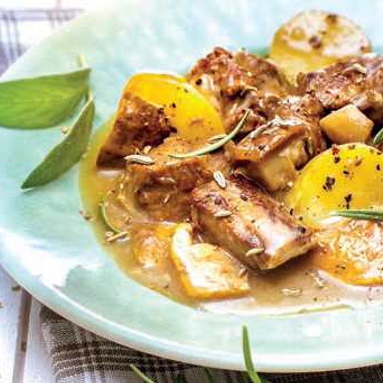Epaule d'agneau braisé aux cèpes (Cocotte SEB)