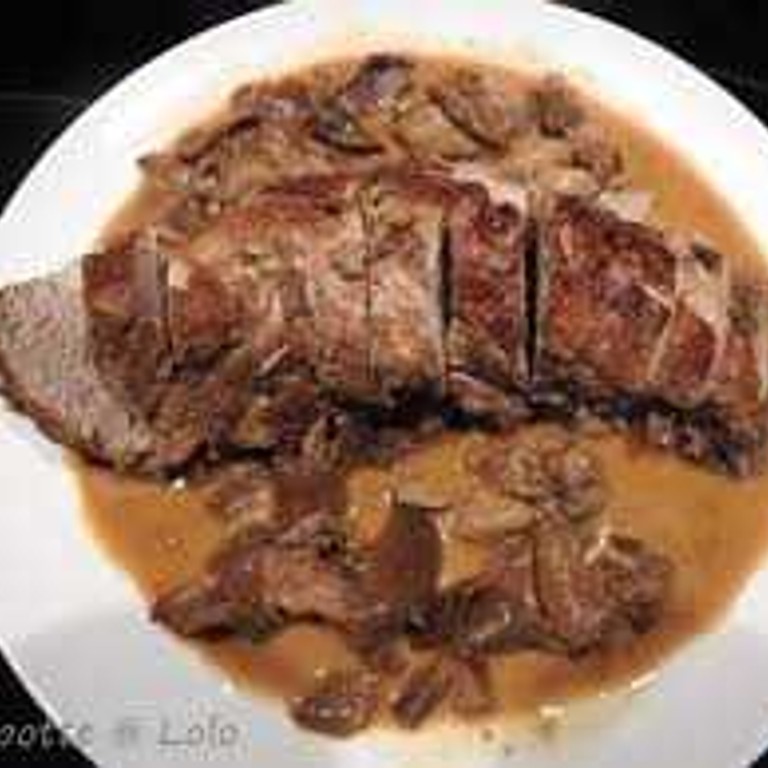 Filet mignon aux foies de volailles