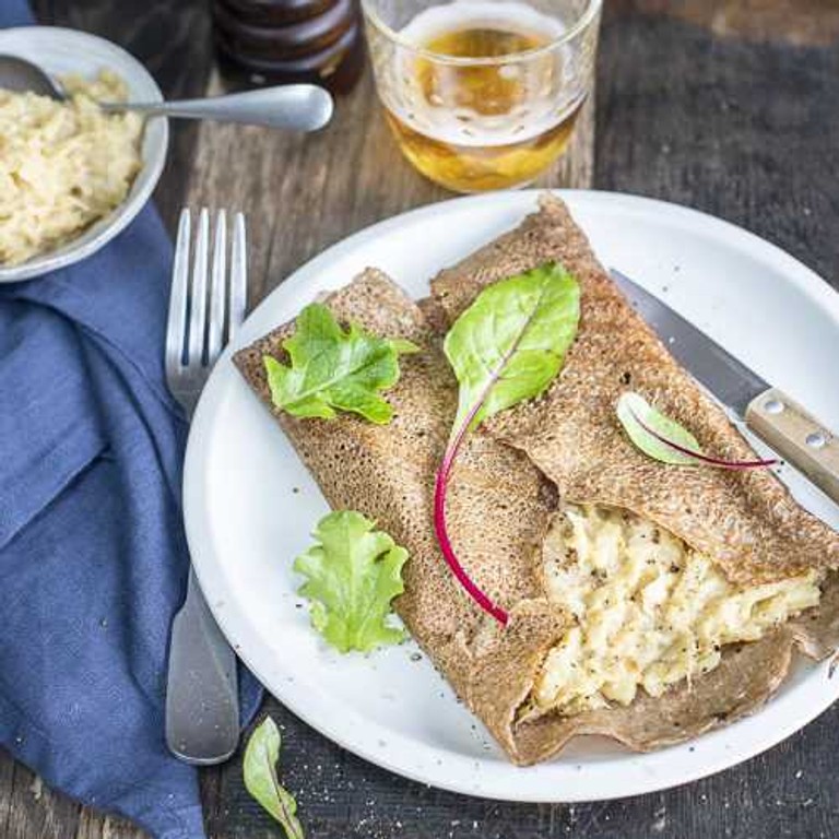 Galettes à la sauce Soubise