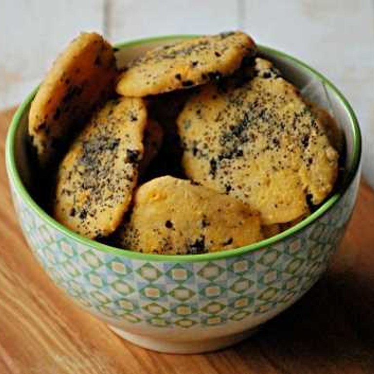 Galettes de fromage - olives noires (Magimix)