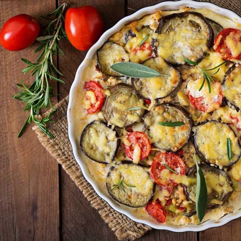 Gratin de courgettes aux tomates et lardons