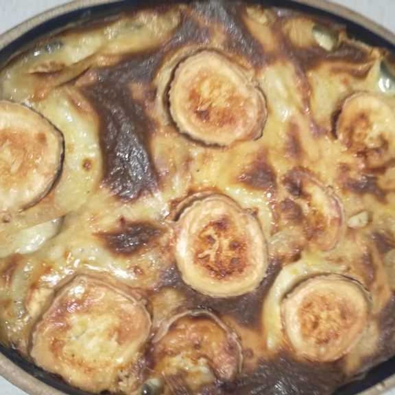 Gratin de pâtisson et de pomme de terre