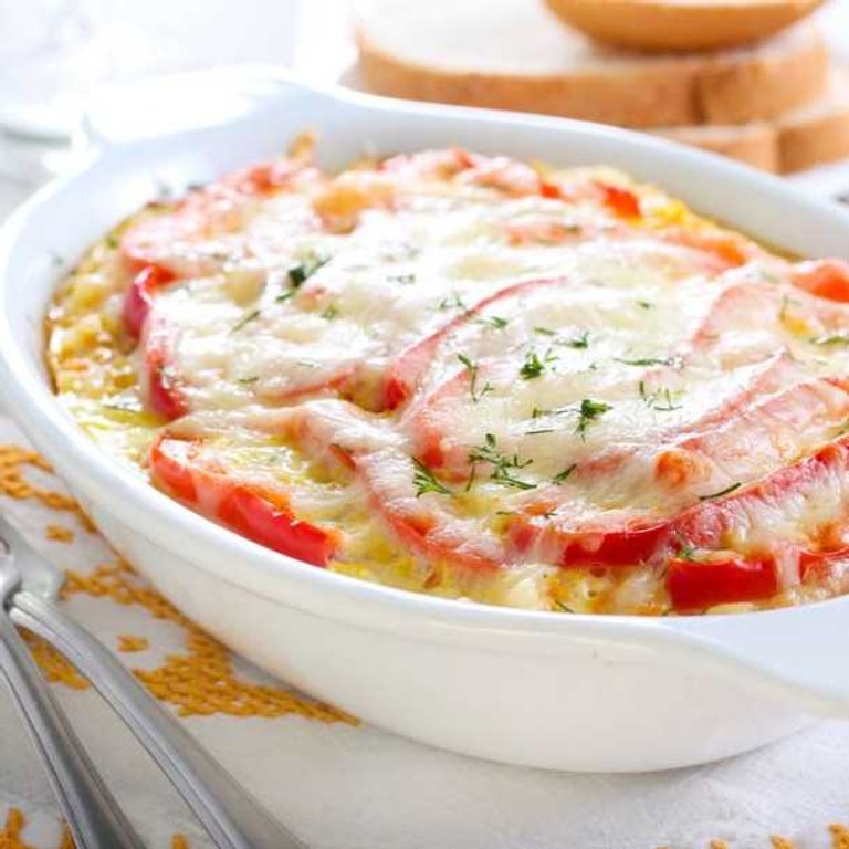 Gratin de poivrons au chèvre