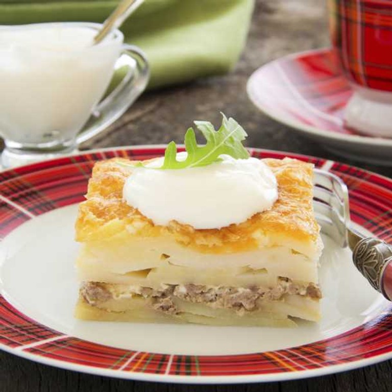 Gratin de pommes de terre au jambon