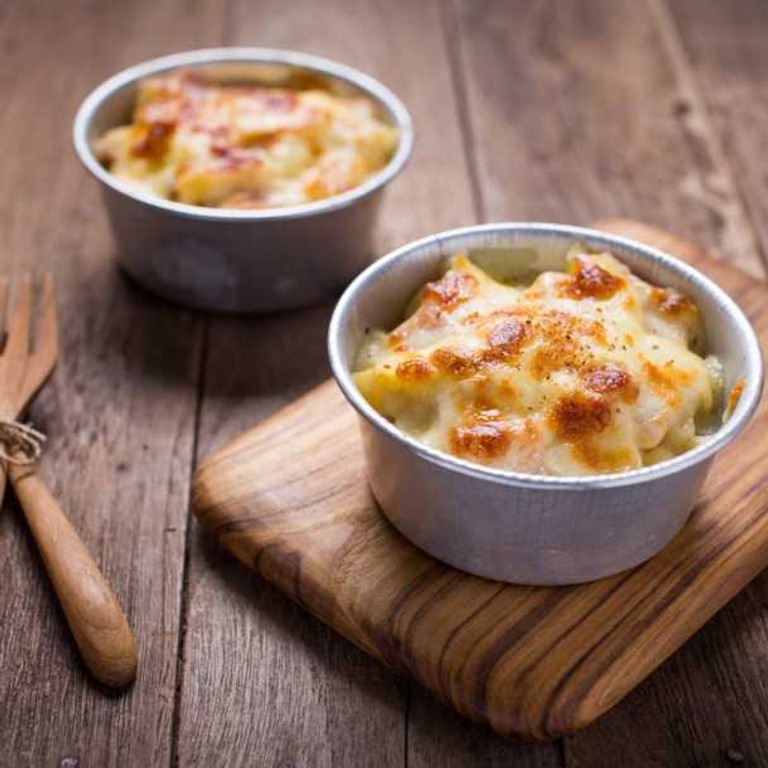 Gratin de topinambours au jambon et parmesan