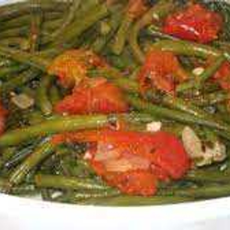 Haricots verts à la tomate