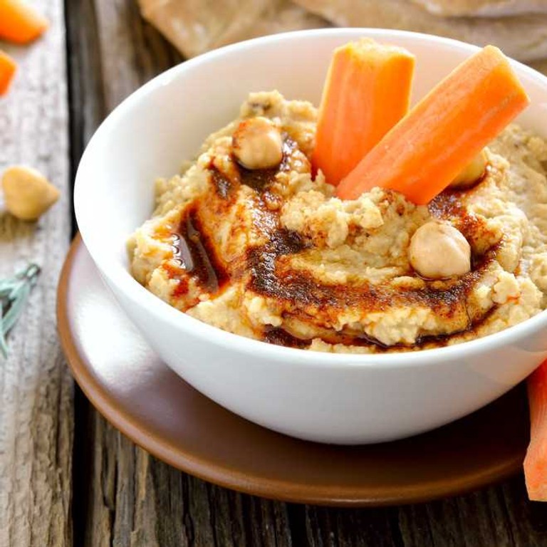 Houmous de carottes et pois chiches