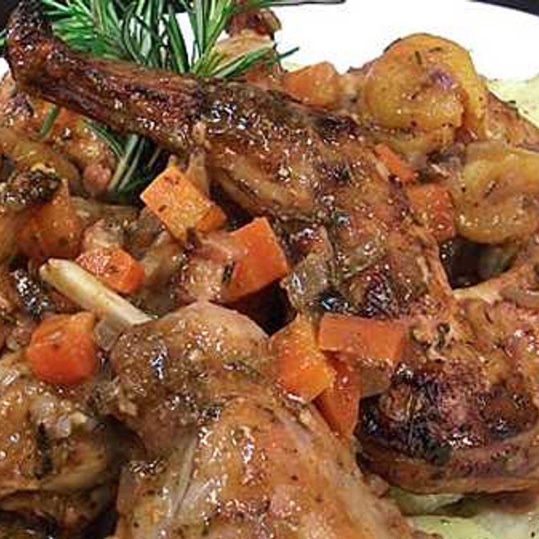 Lapin entier aux abricots (Cookeo)