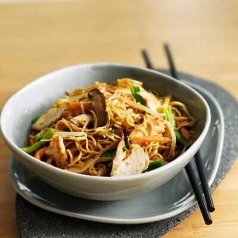 Nouilles chinoises sautées au porc