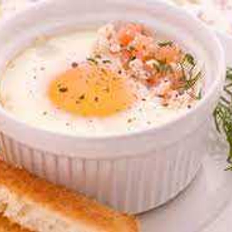 Oeufs cocotte au saumon (Magimix)