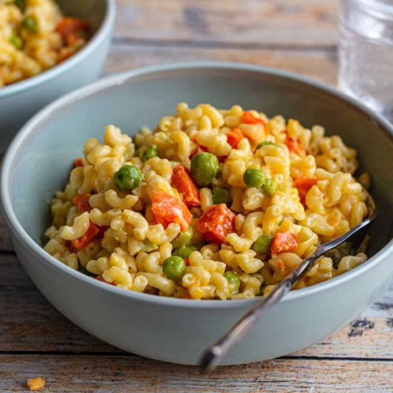 One pot pasta : Légumes de printemps et cheddar (Cookeo)