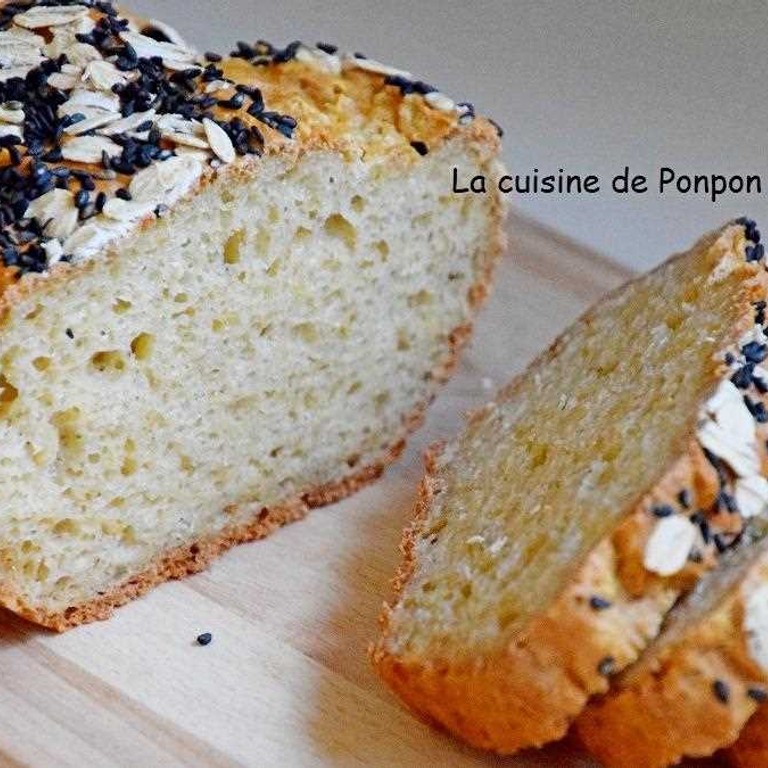Pain à la farine de riz et tapioca, sans beurre, sans gluten et sans levure!