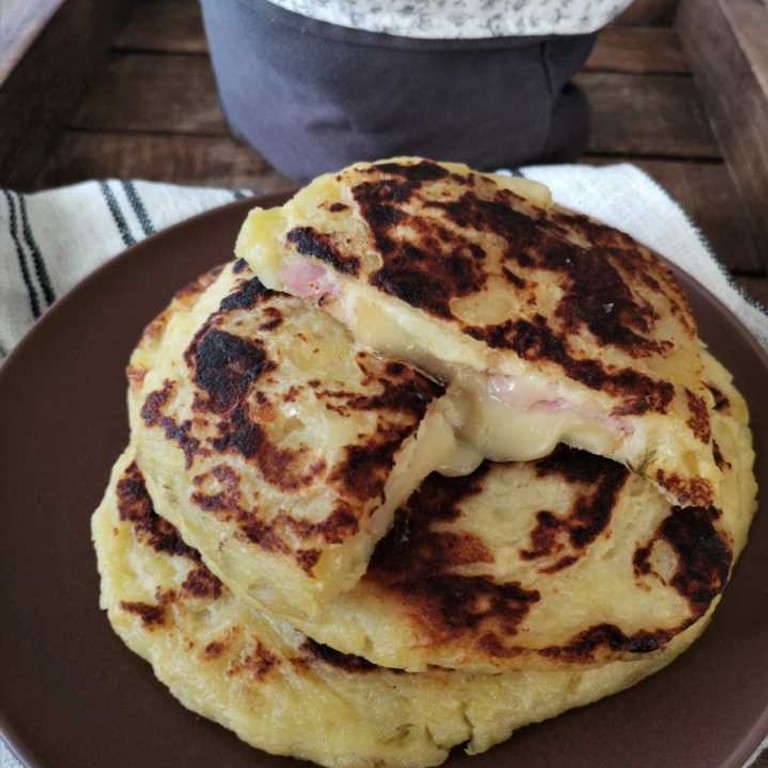 Pancakes aux restes de raclette