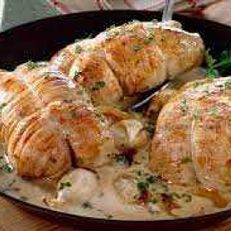 Paupiettes de veau à la crème de champignons