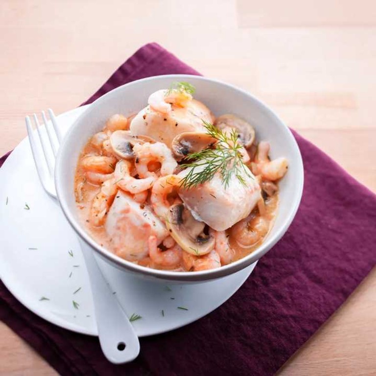 Pavés de colin aux crevettes (Cookeo)