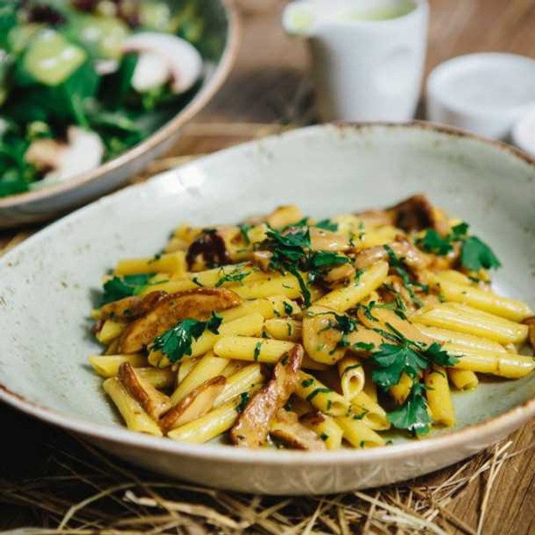 Penne aux cèpes et persil