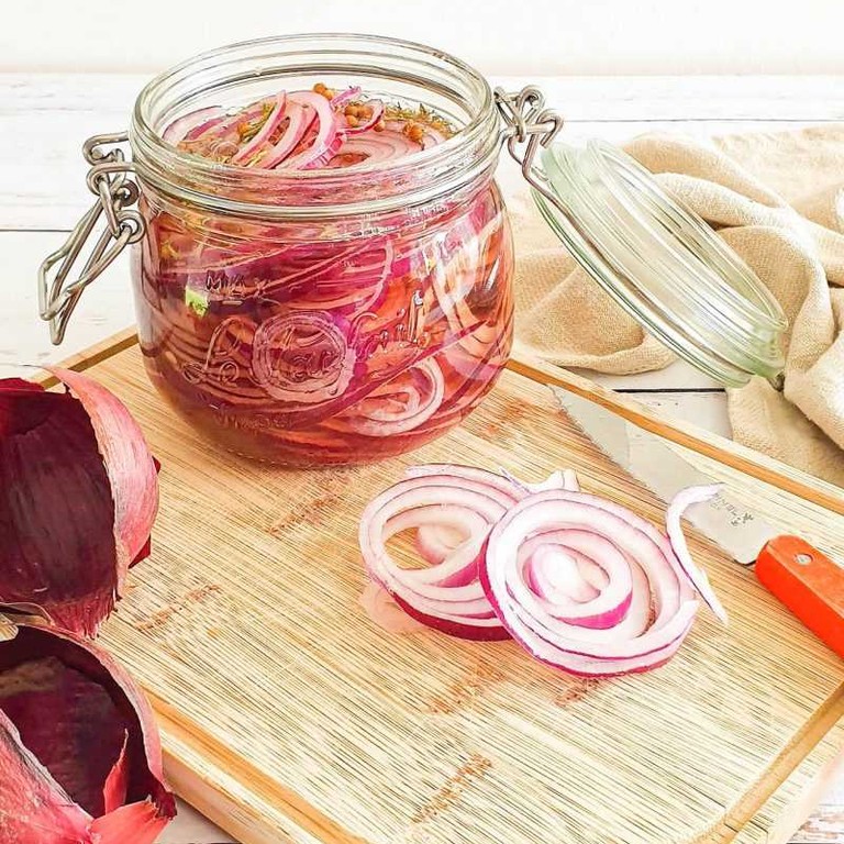 Pickles d'oignons rouges