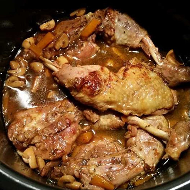 Pintade aux champignons (Cookeo)