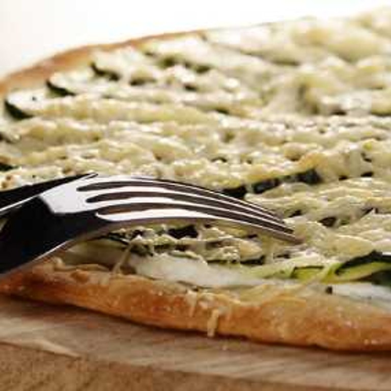 Pizza blanche à la courgette (Super U)