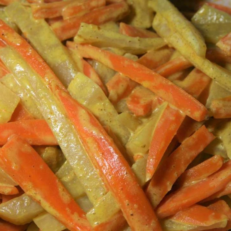 Poêlée de chou-rave et carottes au curry