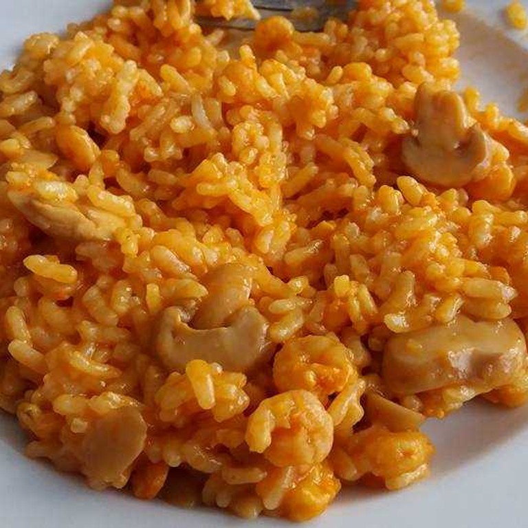 Risotto de champignons aux crevettes (Cookeo)