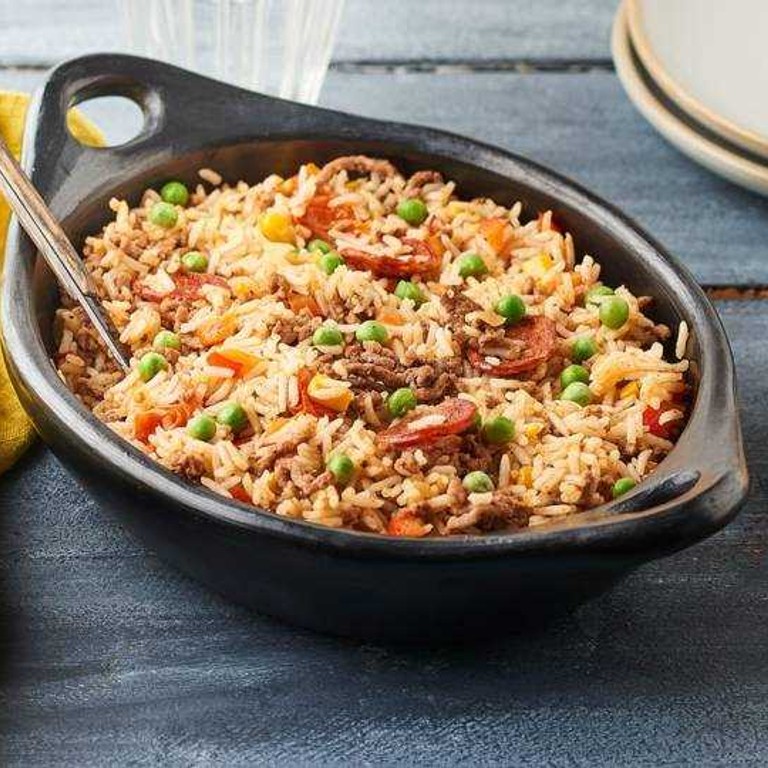 Riz à la viande hachée et chorizo