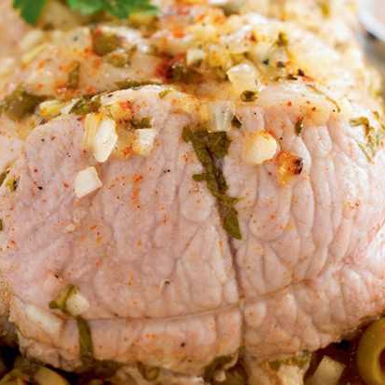 Rôti de porc aux olives