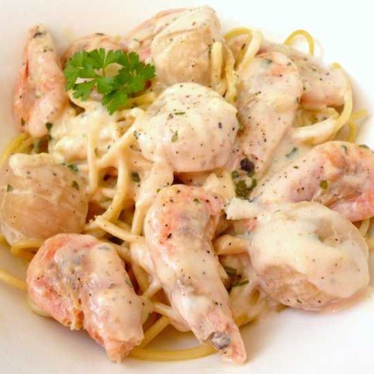 Saint-Jacques et crevettes en sauce (Cookeo)