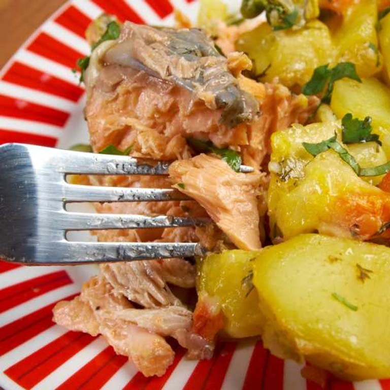 Saumon aux pommes de terre (Cookeo)