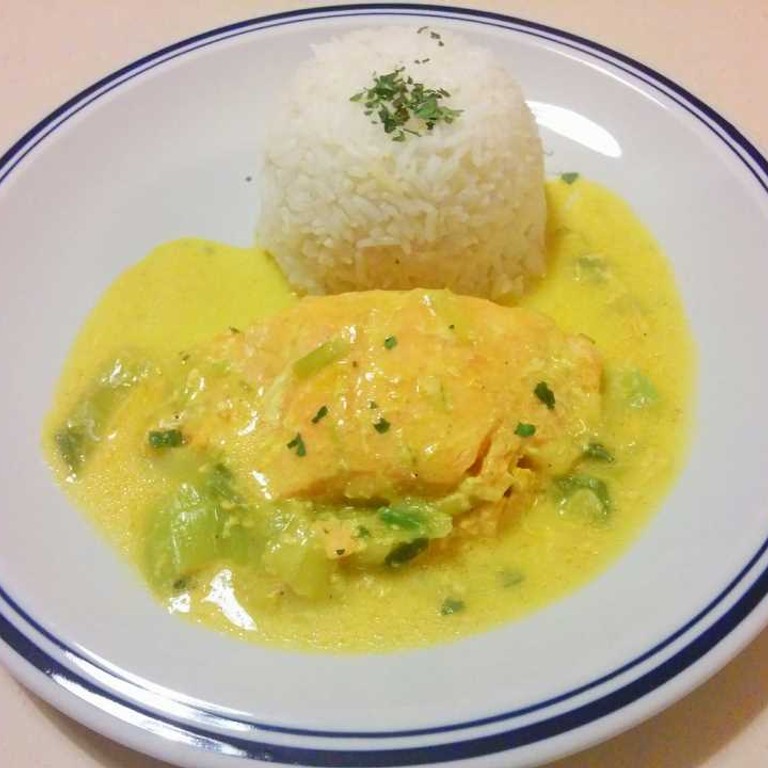 Saumon safrané aux poireaux (Cookeo)
