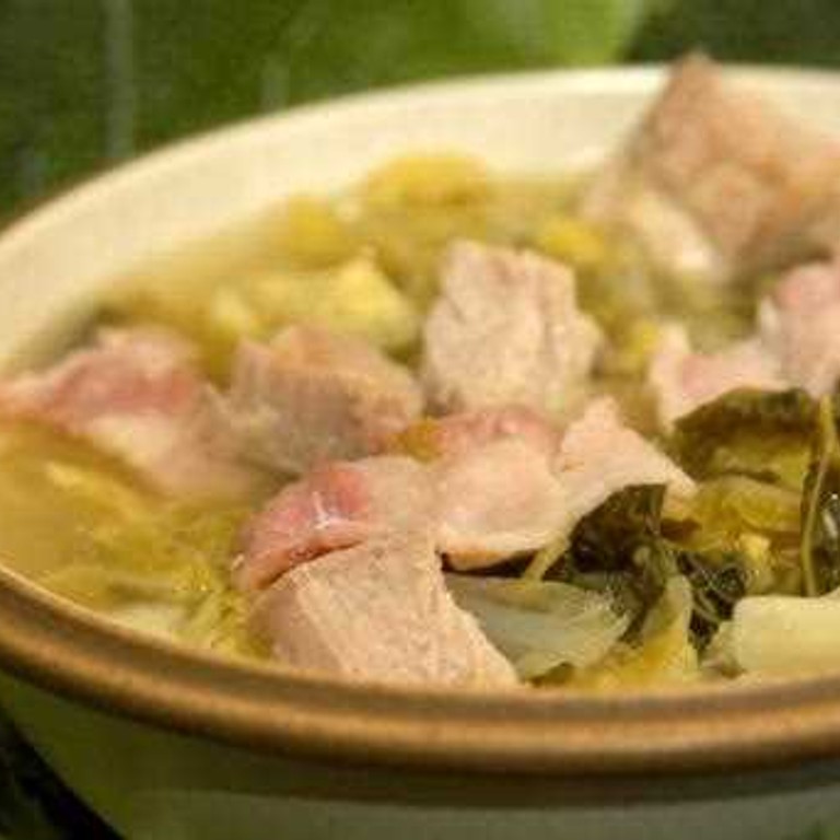 Soupe au chou au lard (Cocotte SEB)