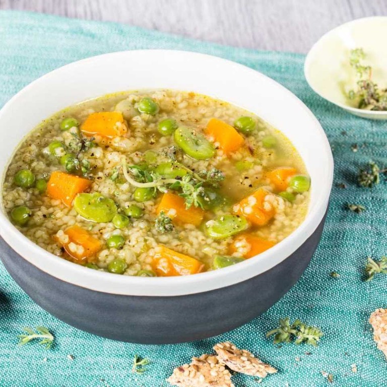 Soupe complète aux fèves et céréales (Cookeo)