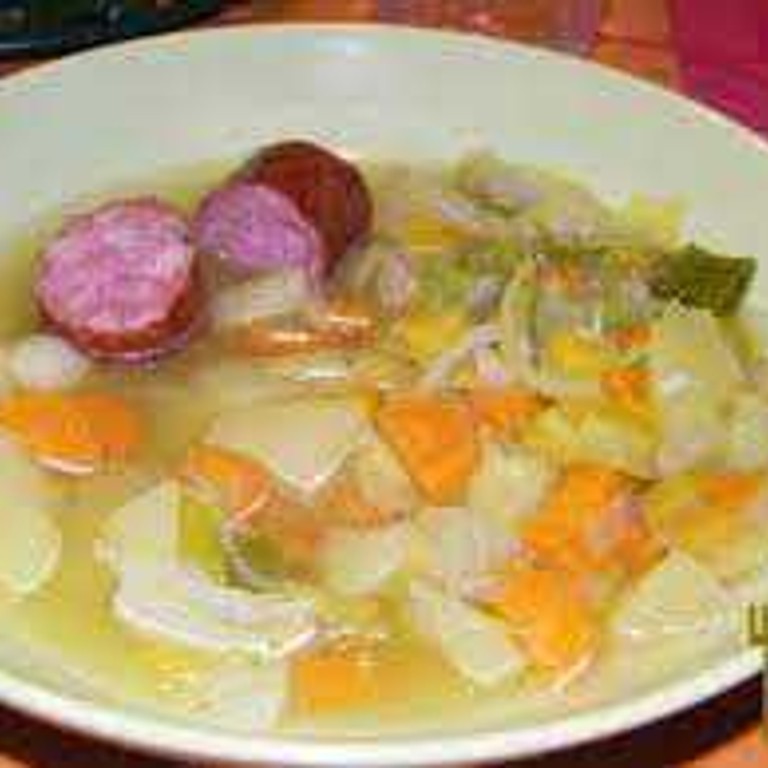 Soupe paysanne à la saucisse de Morteau (Blender chauffant)