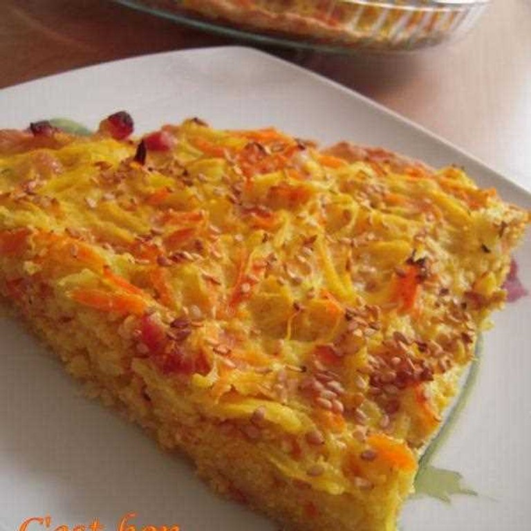 Tarte à la courge spaghetti