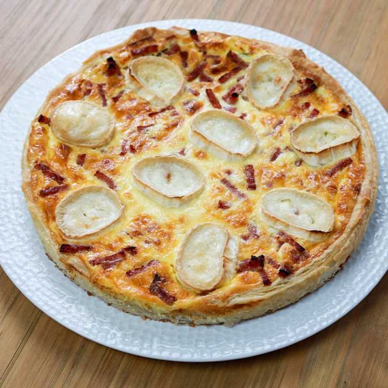 Tarte au bacon, chèvre et courgettes (Ecomiam)