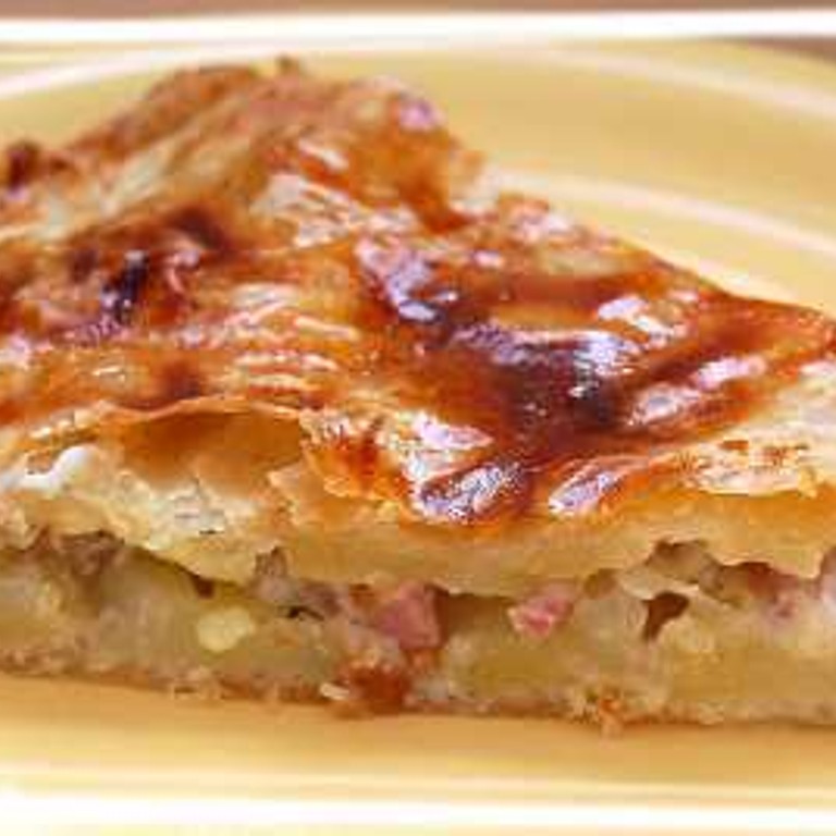 Tourte aux pommes de terre et lardons