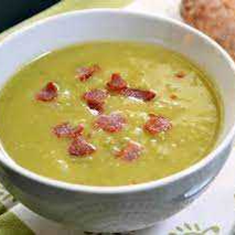 Velouté de pois cassés aux lardons (Magimix)