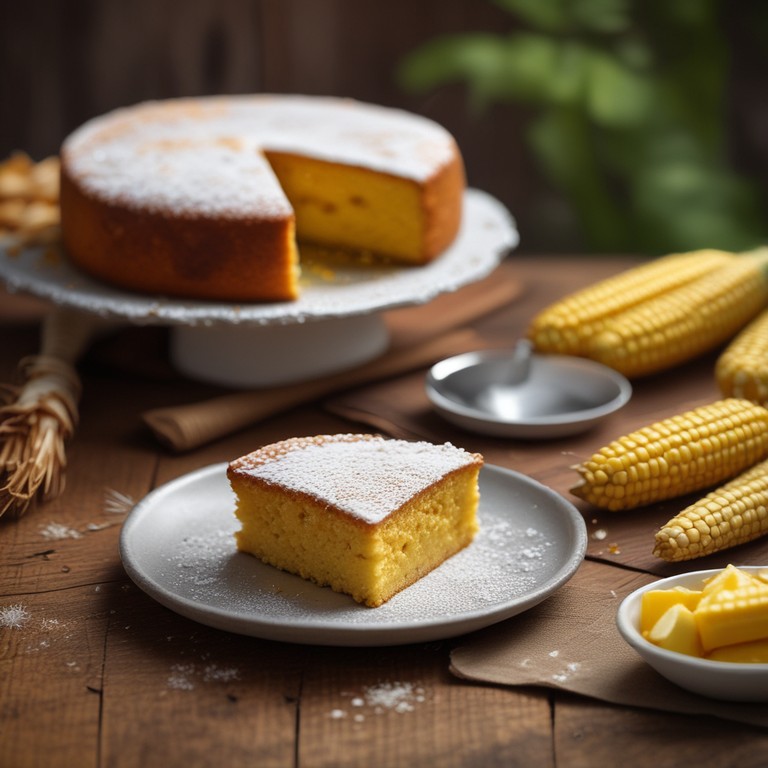 Bolo de Fubá com Açúcar