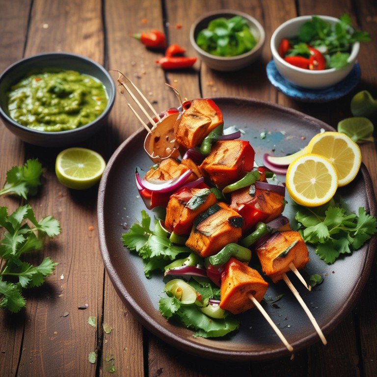 Paneer Tikka with Spicy Marinade