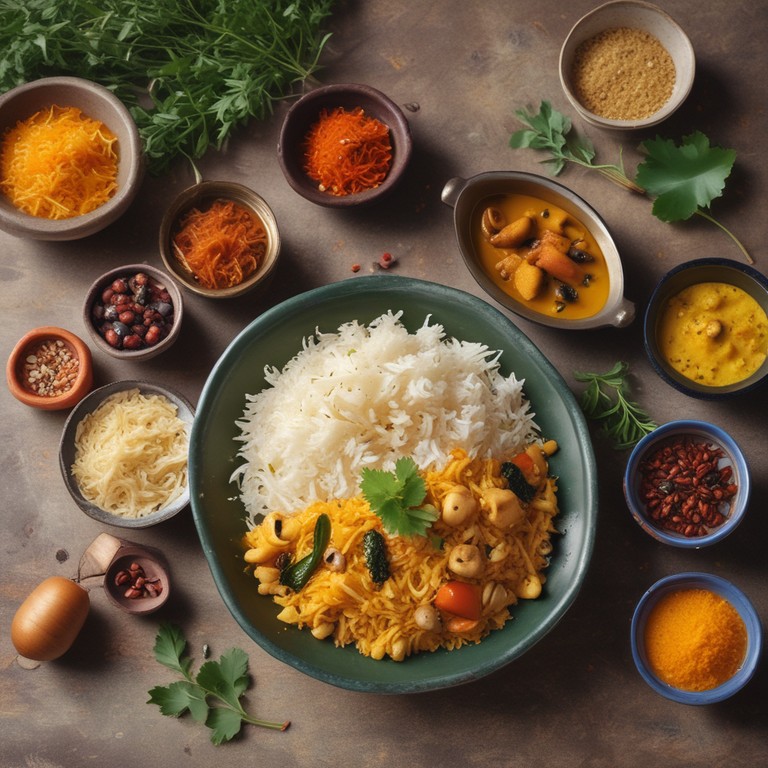 Delicious Ghee Biryani with Carrots and Cashews