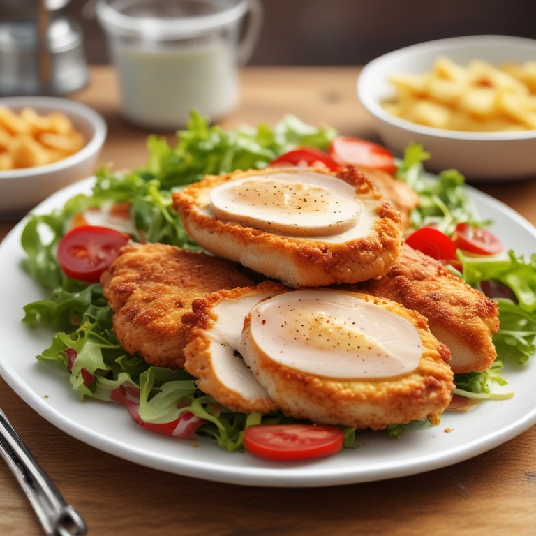 Libritos de Pollo con Jamón y Queso