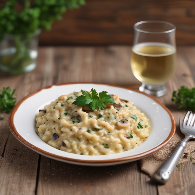 Risotto Crémeux aux Champignons
