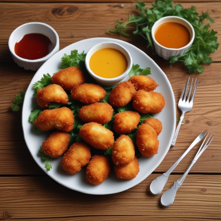 Crispy Chicken Nuggets with Homemade Breading