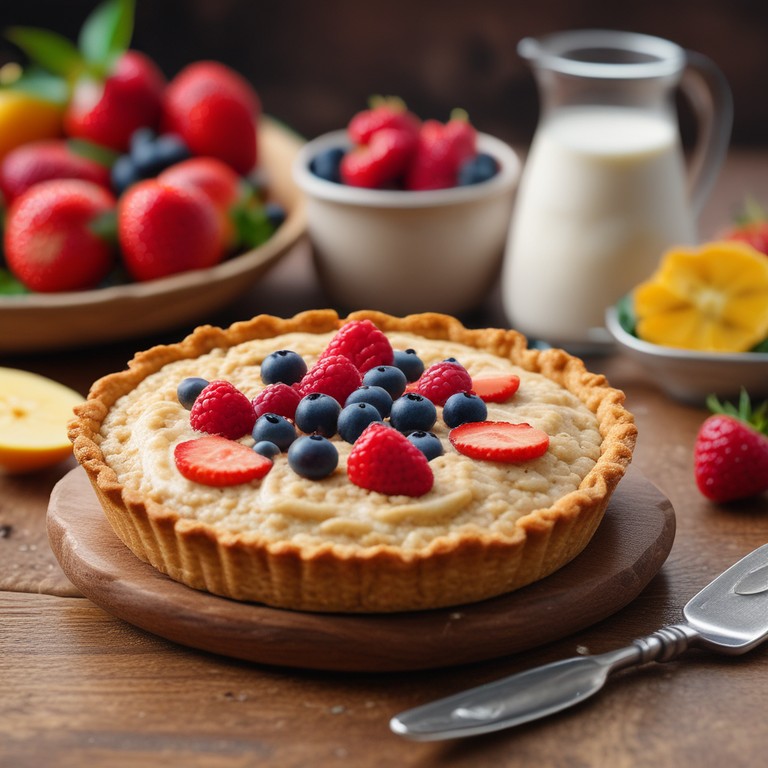 Deliciosa Tarta de Avena con Queso Crema