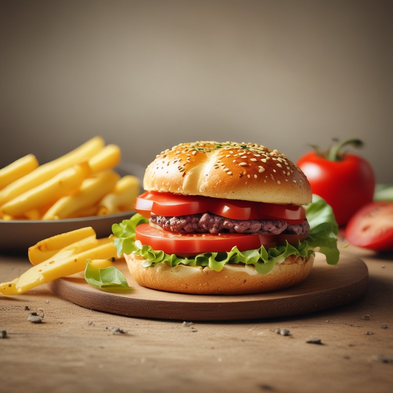 Hambúrguer Gourmet com Queijo e Molho Especial