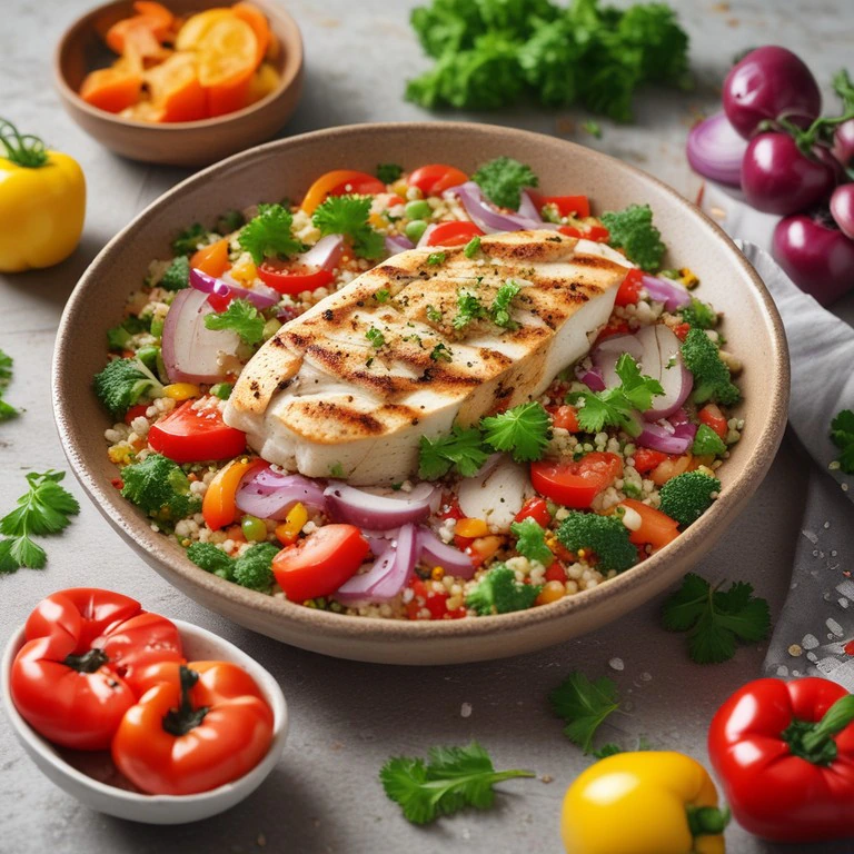 Taboulé Frais aux Légumes du Soleil et Poulet