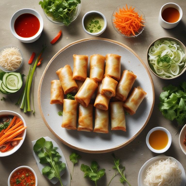 Rouleaux de Printemps avec Protéines Végétariennes
